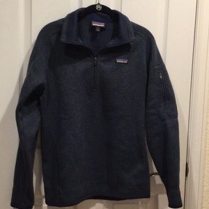 Navy Patagonia Better Sweater 1/4 Zip size large
